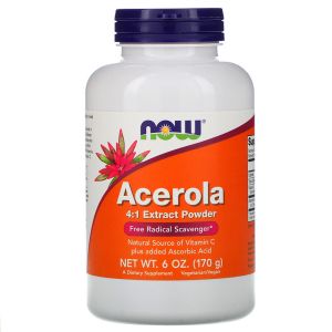 Ацерола Екстракт | Acerola Extract Powder | Now Foods, 170 гр 