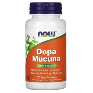 Допа Мукуна екстракт от Кадифен боб | Dopa Mucuna | Now Foods, 90 капс 