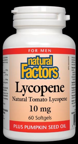Ликопен 10 мг | Licopene | Natural Factors, 60 драж 