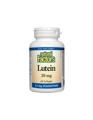 Лутеин 20 мг | Lutein | Natural Fators, 60 дражета 