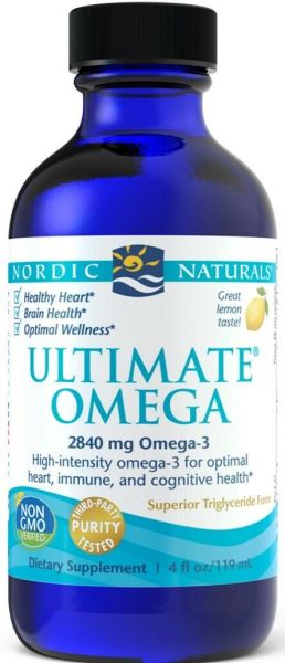 Течно Омега 3 рибено масло | Ultimate Omega | Nordic Naturals, 119 мл 