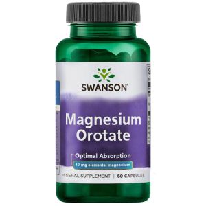 Магнезий Оротат 654 мг | Magnesium Orotate | Swanson 60 капс 