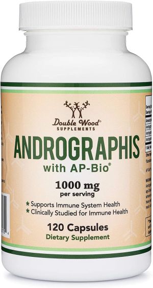 Андрографис 1000 мг | Andrographis with AP-Bio® | Double Wood, 120 капс. 