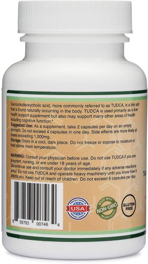 Тудка 500 мг | Tudca Liver Support  | Double Wood, 60 капс. 