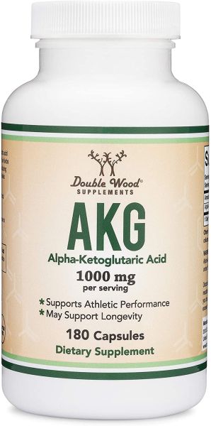 Алфа-кетаглутарова киселина | AKG (Alpha Ketoglutaric Acid) | Double Wood, 180 капс. 