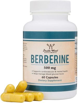Берберин 500 мг | Berberine | Double Wood, 60 капс. 