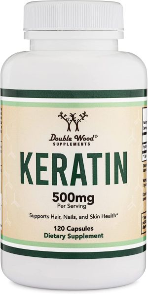  Кератин 500 мг | Keratin | Double Wood, 120 капс. 