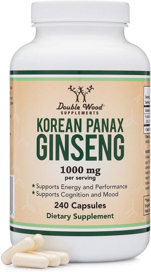 Корейски женшен 1000 mg | Korean Panax Ginseng  | Double Wood, 240 капс. 