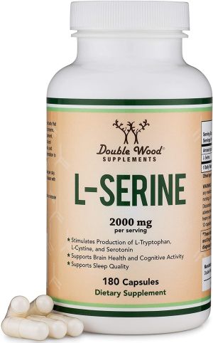 Л-серин 2000 мг | L-Serine | Double Wood, 180 капс. 