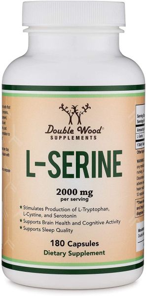 Л-серин 2000 мг | L-Serine | Double Wood, 180 капс. 