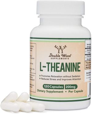 Л-Теанин  200 мг | L-Theanine | Double Wood, 120 капс. 