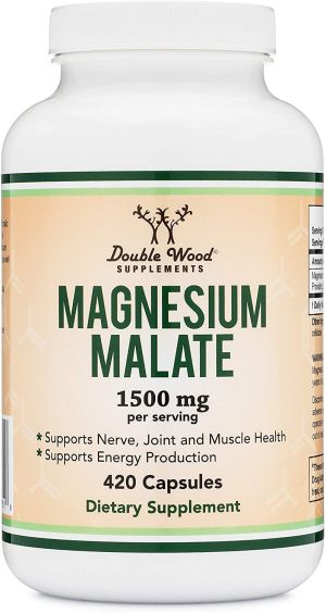Магнезий малат | Magnesium malate | Double Wood, 420 капс. 