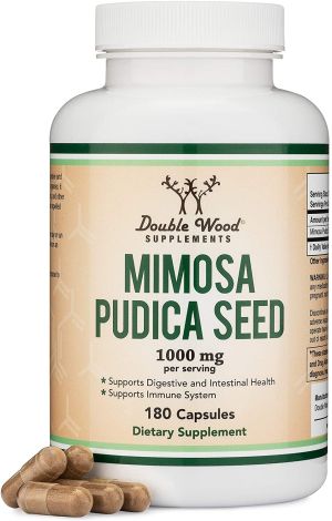 Мимоза пудика (семена) | Mimosa pudica | Double Wood, 180 капс. 