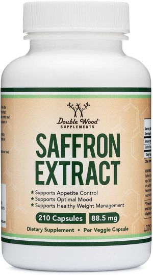 Екстракт от шафран 88.5 мг | Saffron Extract  | Double Wood, 210 капс. 
