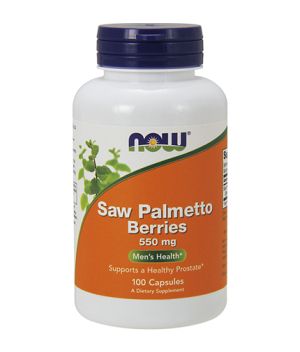 Сау Палмето 550 мг | Saw Palmetto Berries | Now Foods, 100 капс. 