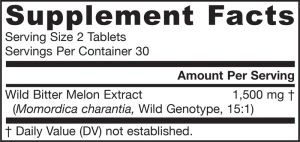 Екстракт от див, горчив пъпеш 1500 мг | Wild Bitter Melon Extract   