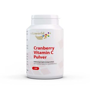 Червена боровинка с витамин С  |   Cranberry Vitamin C  |   Vitaworld ® , 180 капсули 