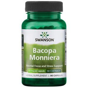 Бакопа мониери екстракт 50 мг | Bacopa Monnieri Extract | Swanso n, 90 капс