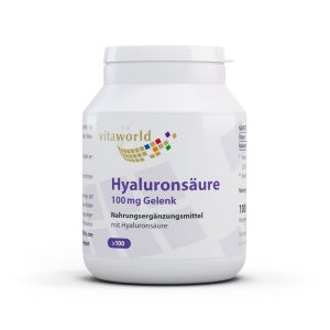 Хиалуронова киселина и витамин С | Hyaluronsäure + Vitamin C | Vitaworld®, 100 капс. 