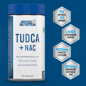 Тудка + НАК | TUDCA + NAC  | Applied Nutrition, 90 капс. 