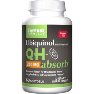 Убиквинол 200 мг | Ubiquinol - QH-absorb® | Jarrow Formulas, 60 дражета 