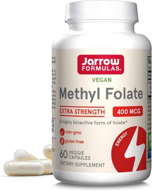 Метил Фолат  400 мкг | Methyl Folate | Jarrow Formulas, 60 капс. 