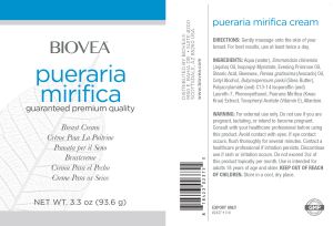 Крем за  уголемяване на бюста | Pueraria Mirifica Breast Cream | Biovea, 93.6 гр. 