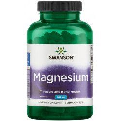 Магнезиев оксид 200 мг | Magnesium Oxide | Swanson, 250 капс. 