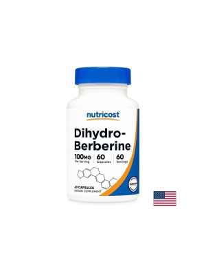 Дихидро Берберин 100 мг | Dihydro-Berberine GlucoVantage® | Nutricost, 60 капс. 