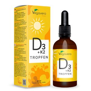 Витамин D3 + K2 х 60 ml капки | D3+K2 Tropfen | Vegavero, 60 мл капки 