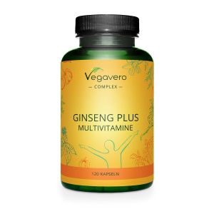 Азиатски женшен + мултивитамини | Ginseng plus multivitamine | Vegavero, 120 капс. 