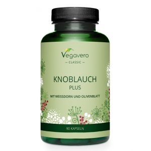  Knoblauch Plus mit weissdorn und oliverblatt | Vegavero, 90 капс. 