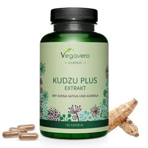 Кудзу плюс Овес и Ацерола | Kudzu Plus Extrakt | Vegavero, 180 капс. 