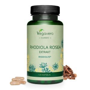 Златен корен екстракт | Rodiola Rosea Extrakt | Vegavero, 120 капс. 