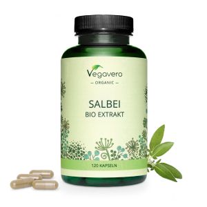 Градински чай 500 мг | Salbei Bio Extrakt | Vegavero, 120 капс. 