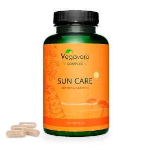 Формула за равномерен тен + бета каротин | Sun Care mit Beta-Carotin | Vegavero, 180 капс. 