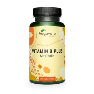 Витамин В Комплекс с холин | Vitamin B Plus (mit cholin) | Vegavero, 180 табл. 