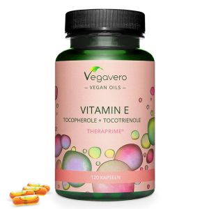 Витамин Е (миксирани токофероли и токотриеноли) | Vitamin E (Tocopherole + Tocotrinole) | Vegavero, 120 капс. 
