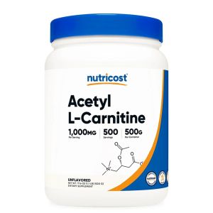 Ацетил L-карнитин | Acetyl L-Carnitine Powder | Nutricost, 500 г прах