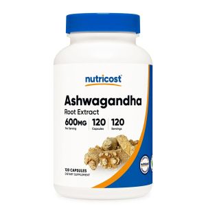 Ашваганда 600 мг | Ashwagandha Root | Nutricost, 120 капс.