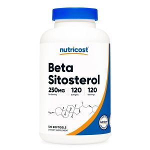 Бета-Ситостероли 250 мг | Beta Sitosterol | Nutricost, 120 софтгел капс.