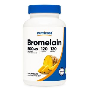 Бромелаин 500 мг | Bromelain | Nutricost, 120 капс.