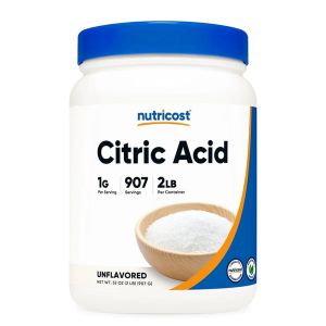 Лимонена киселина | Citric Acid Powder | Nutricost, 907 г прах
