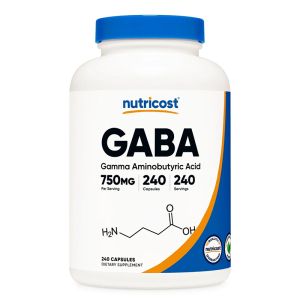 ГАБА (Гама-аминобутирова киселина) 750 мг | GABA | Nutricost, 240 капс.