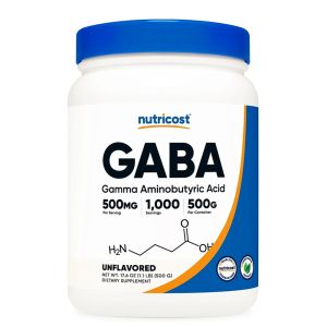 ГАБА (Гама-аминобутирова киселина) 750 мг | GABA | Nutricost, 500 г прах