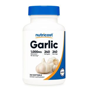 Чесън (маслен екстракт) 10 мг | Garlic | Nutricost, 240 софтгел капс.