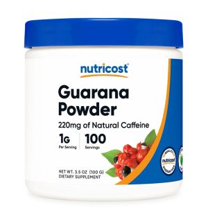 Гуарана 1000 мг | Guarana | Nutricost, 100 г прах