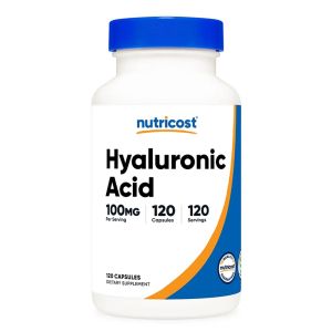 Хиалуронова киселина 100 мг | Hyaluronic Acid | Nutricost, 120 капс.