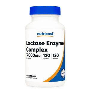 Лактаза (eнзимен комплекс 3000 ALU) | Lactase Enzyme Complex | Nutricost, 120 капс.
