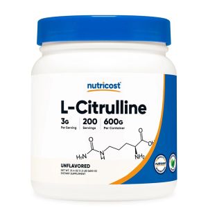 L-Цитрулин | L-Citrulline (Base) | Nutricost, 600 г прах